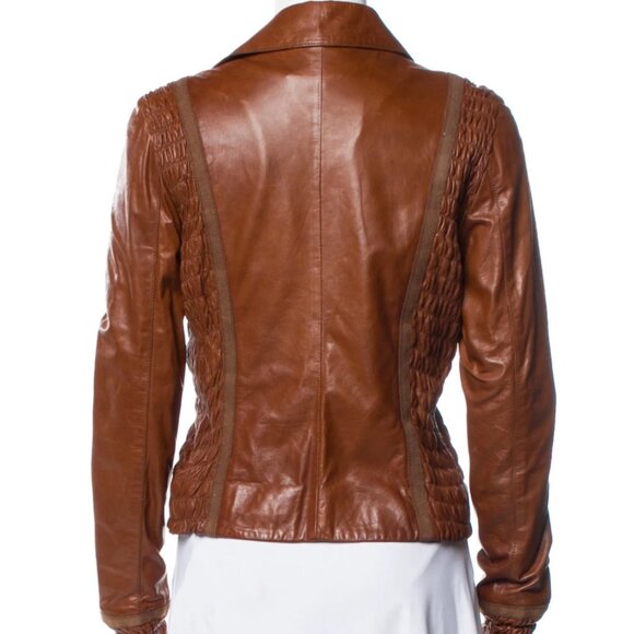 Blumarine Brown Biker Jacket - Picture 4 of 4